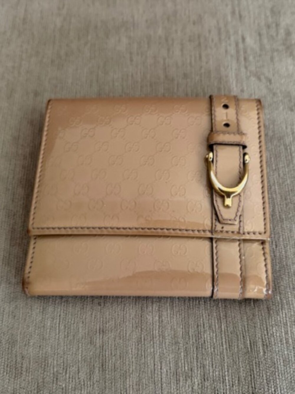 Gucci Pink Microguccissima Patent Leather Wallet Authentic